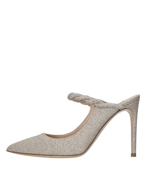 Mules in tessuto microglitter NINALILOU | 321224L9 BRIGHTPLATINO